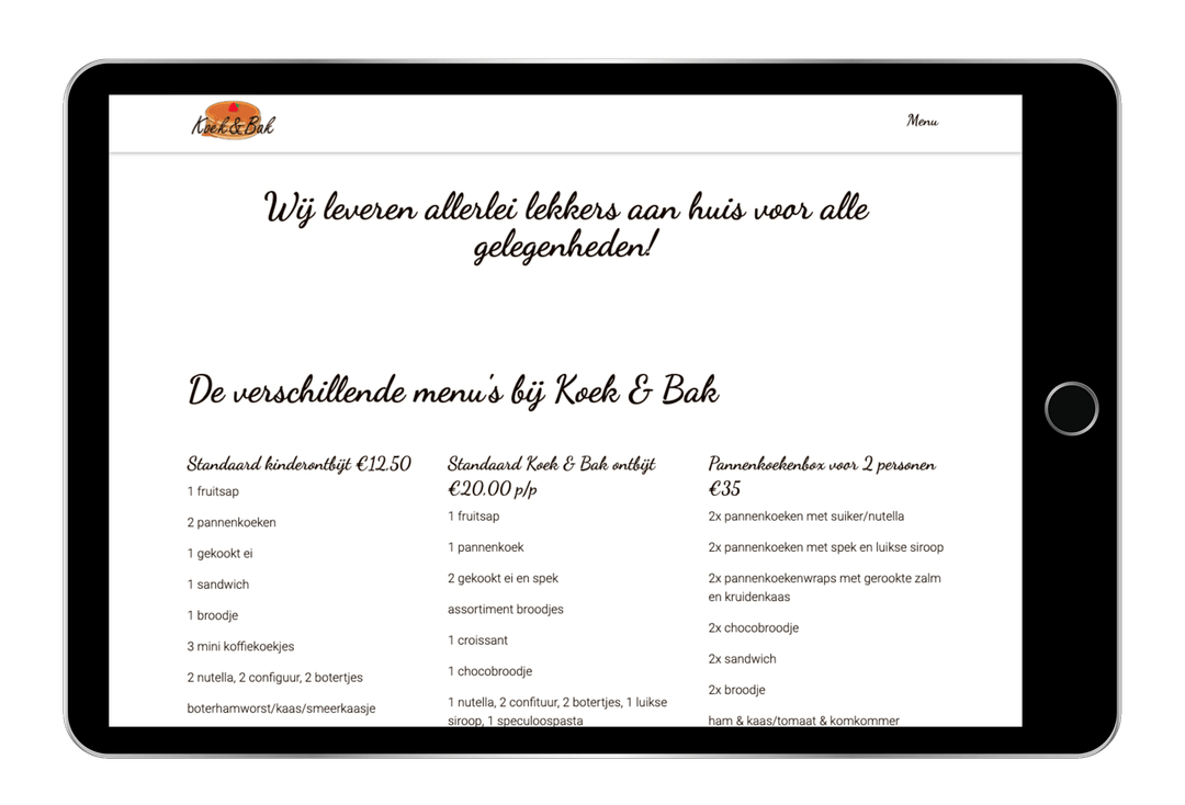 Koek & Bak tablet
