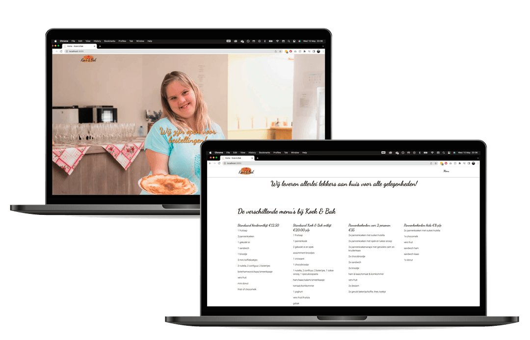 Koek & Bak two laptops