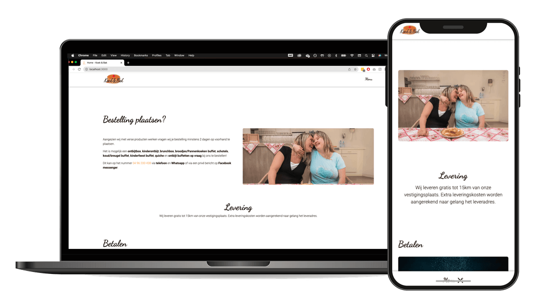 Koek & Bak mobile and desktop